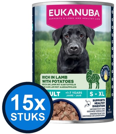 15x Eukanuba - Life Care Dog Wet Adult Lamb & potato - Hondenvoer Natvoer - 400 g