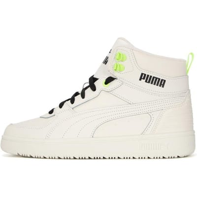 Puma Rebound Joy Synthetisch Leer Casual High-Top Sneakers Unisex Sneakers Wit Zwart 387592-05 39 white