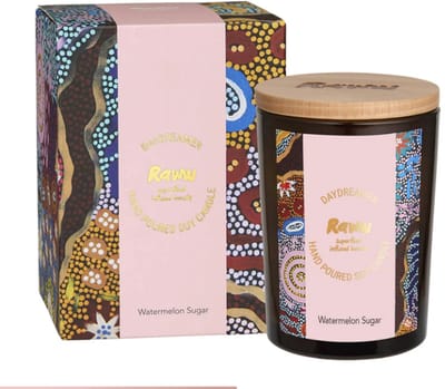 RAWW Candle-Watermelon Sugar - Natuurlijke kaars - Sojawas - Geurkaars met zomerse fruitgeur