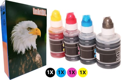 Huismerk geschikt voor Canon GI-490/GI-590 Inkt - Multipack 4 Inktflessen - G1410 - G1411 - G2400 - G2410 - G3400 - G3411 - G3415 - G4400 - G4411