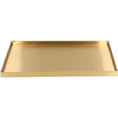 Moderne Metalen Gouden Plaat Rechthoek Opbergbak Cosmetica Sieraden Display Roestvrijstalen Bak