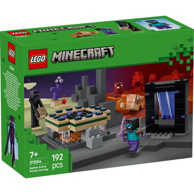 LEGO Minecraft - Reis naar de Nether en het End-Portaal Videogame Speelgoed voor Kinderen - 21584