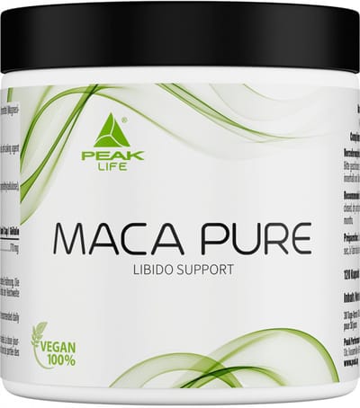 Peak Maca Pure (120 Caps) Unflavoured - Testosteron Booster - Maca