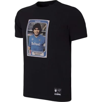 COPA - Maradona Napoli Football Sticker T-Shirt - Heren - Zwart - S