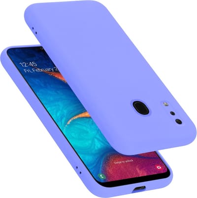 Cadorabo Hoesje geschikt voor Samsung Galaxy A20 / A30 / M10s in LIQUID LICHT PAARS - Beschermhoes gemaakt van flexibel TPU silicone Case Cover