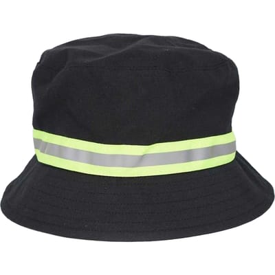 Brave Soul Reflecterende katoenen buckethoed voor heren (Zwart)