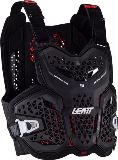 Leatt 4.5 Evo Zwarte Borstbeschermer -