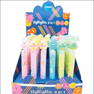 36 highlighters 3 in 1 in display