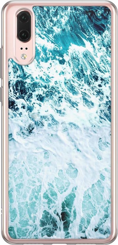 Casimoda® hoesje - Geschikt voor Huawei P20 - Oceaan - Siliconen/TPU - Soft Case - Blauw - Water
