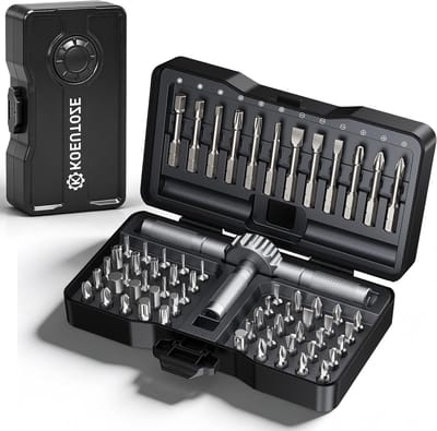 Premium Ratelschroevendraaierset met 66-in-1 Magnetische Bits en Ergonomische Handgreep – Compact Schroefgereedschap voor Meubels, Klussen en Onderhoud