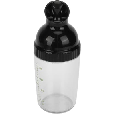 200ml Saladedressing Shaker BPA-vrij Voorkomt Lekkage Saladedressing Pot met Deksel voor de Keuken zwart