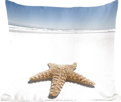 Sierkussens - Kussentjes Woonkamer - 60x60 cm - Zeester - Strand - lucht