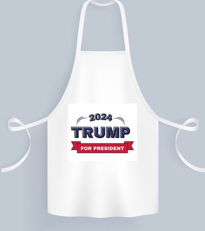 Akyol - trump for president 2024 Keukenschort - President - trump aanhangers - verjaardagscadeau - support - kado - 82 bij 71 cm