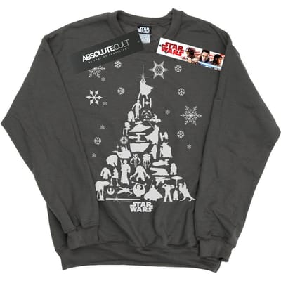 Star Wars Heren Kerstboom Sweatshirt (Houtskool)