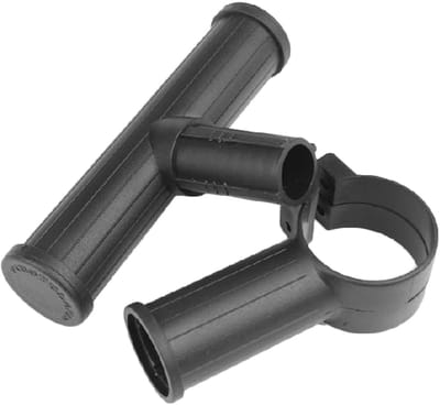Dailygoods- Fietsstuurbeugel Verlengd - Stuurhouder - Antislip - Rubber - Draagbaar - 11x11x3 cm - Fietsstuurhouder