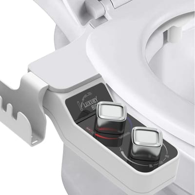 Bidet Douche - Toiletdouche - Toilet Bidet Opzetstuk - Warm & Koud Water - 2 Sproeiers - 2 Reinigingsstanden & Zelfreinigend - Instelbare Waterdruk - Eenvoudig Installeren - G3/8 - Bidet Accessoires - Voor Anale en Intieme Reiniging