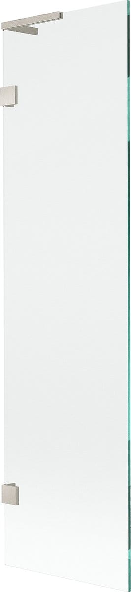 Mexen Lunar L badwand 1-delig 50 x 150 , transparant, geborsteld nikkel - 897L-050-000-97-00