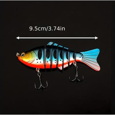 1 Pièce Leurre Luya, Immergé Bionique, Couleur Simulation Leurre à 7 Sections Peut Être Lancé Longue Distance Pêche en Mer Leurre Luya à 7 Sections 1pc