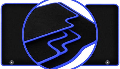 CARLUX-BLAUW automatten voor: Opel Vivaro II bestelwagen (2014-2019)