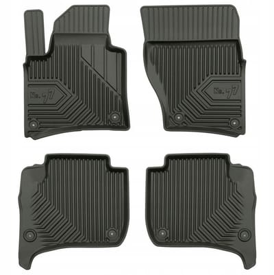 FROGUM 77 Automatten - Geschikt voor PORSCHE CAYENNE II (2010-2017) - TPE Rubber - Zwart