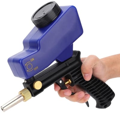 Allecto - Zandstraalpistool - Luchtzandstraalspray - Lichtgewicht en duurzaam - 70-150 psi - Hoge prestaties - Handgereedschap voor professionals -...