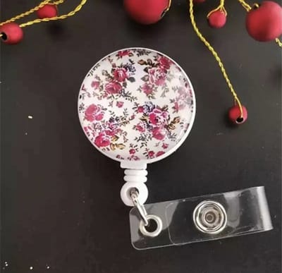 Akyol - Intrekbare badgehouder met trekkoord | Cadeau | bloemen Badgehouder | Trekkoord -verpleegster badgehouder- verpleegkunde badge -badgehouder verpleegkundige -kantoor badgehouder- kerst cadeau badgehouder| Verjaardag | Bedankje | Id-kaart | Pas