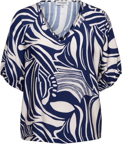 &Co Woman &co women top amelie weave blue multi