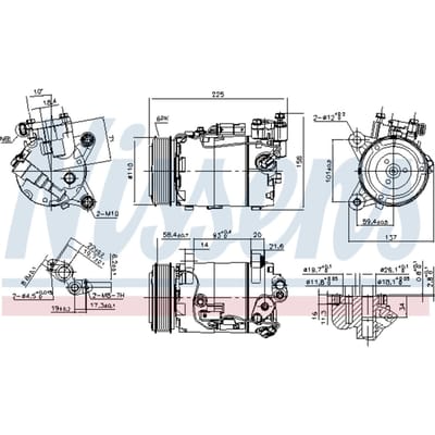 Compressor airconditioning NISSENS 890098