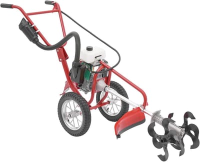 Motorhak - Tuinfrees - Bodem bewerken - Krachtige 4-takt motor - 10 cm diep - Rood/zwart
