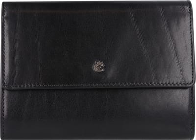 Esquire Toscana Portemonnee RFID-bescherming Leer 14 cm - Dames - Horizontaal - schwarz