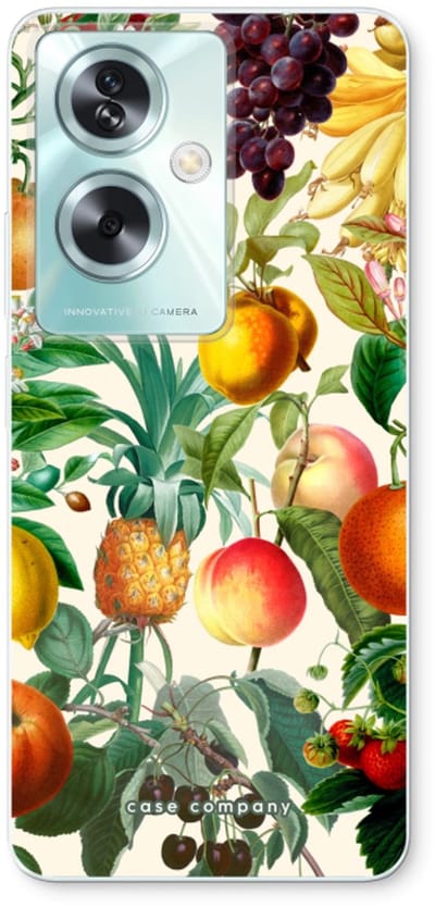 Case Company® - Hoesje geschikt voor Oppo A79 hoesje - Classic Flora - Soft Cover Telefoonhoesje - Bescherming aan alle Kanten en Schermrand