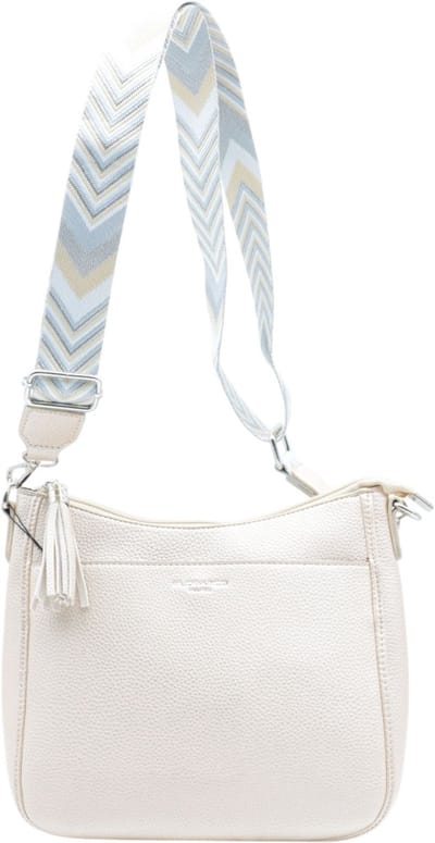 Flora & Co - crossbodytas - fashion riem - ivoor