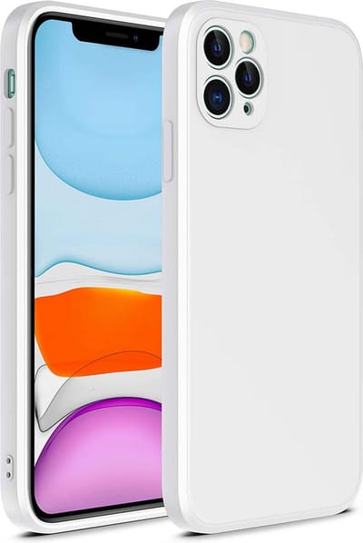 Smartphonica iPhone 11 Pro Max siliconen hoesje met zachte binnenkant - Wit geschikt voor iPhone 11 Pro Max