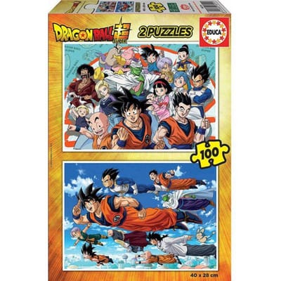 Puzzel van 2 x 100 stukken Educa Dragon Ball
