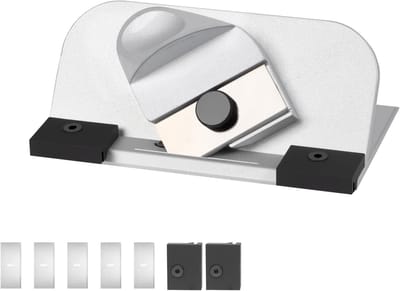 Automatische matsnijder met intrekmes, 45° schuine snijkant, diepteverstelling en magnetische meshouder voor inlijsten, kunstwerken en scrapbooking accessoires
