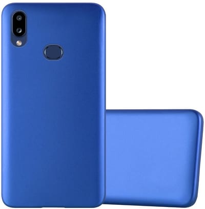 Cadorabo Hoesje geschikt voor Samsung Galaxy A10s / M01s in METAAL BLAUW - Beschermhoes gemaakt van flexibel TPU silicone Case Cover
