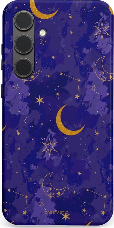 Casetastic Hoesje Geschikt voor Samsung S24 Plus - Stijlvolle Beschermende Duo-layer Case - Sterrennacht