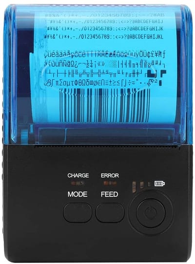 Dailygoody - Thermal printer - Bluetooth - Draadloze kassaprinter - 58 mm - Monochroom - Compact en energiezuinig - Geschikt voor iOS Android Lin