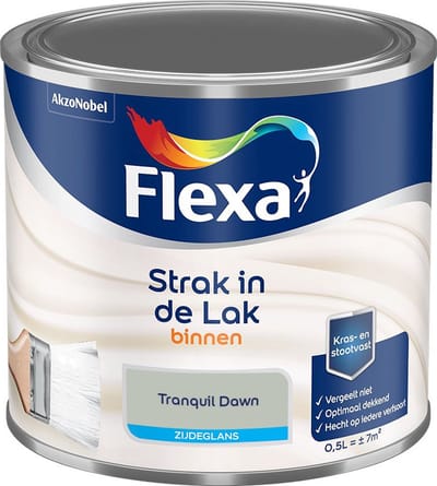 Flexa - Strak In De Lak Binnenlak Zijdeglans - Tranquil Dawn - Mengverf - 500 Ml