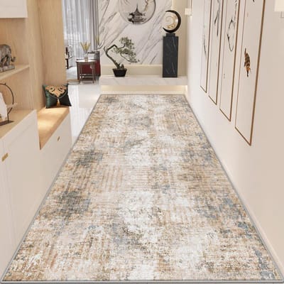 Moderne Abstracte Deurmat Gang Vloerkleden Decoratie Woonkamer Slaapkamer Lange Lopers Tapijten Aanpasbaar Antislip Lange Matten 2.6x9.8ft(80x300cm)
