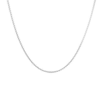 YO&NO - Ketting - Zilver - Venetiaans bol - 1,2 mm - 41 + 4 cm - Gerhodineerd - Zilver 925