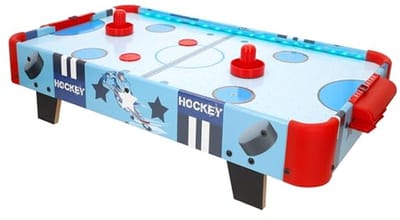 Air hockeytafel voor kinderen - Compacte tafel met LED verlichting 60 x 32 x 13 cm