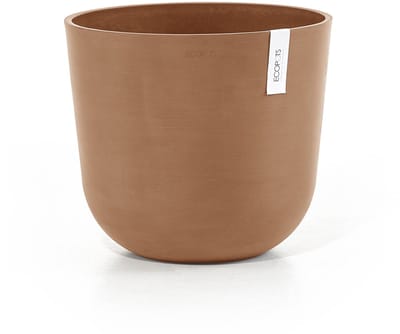 Ecopots Oslo 35 - Terra - Ø35 x H30,5 cm - Ronde terrakleurige bloempot