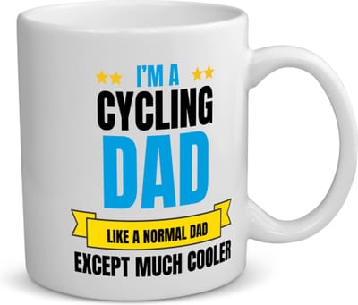Akyol - i'm a cycling dad koffiemok - theemok - Vader - papa - vaderdag cadeautjes - verjaardagscadeau - gift - kado - 350 ML inhoud