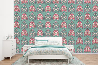 Behang - Fotobehang Patronen - Tribal - Retro - Breedte 320 cm x hoogte 240 cm