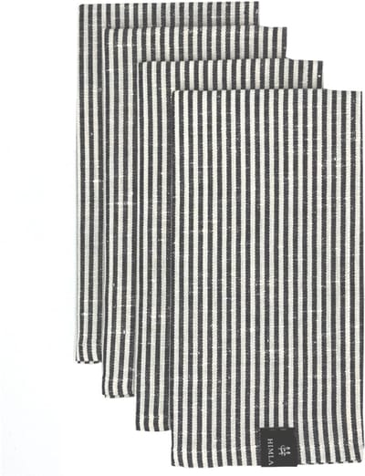 Rakel servet 45x45 black set van 4