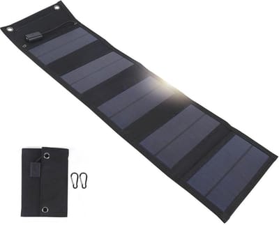 Opvouwbare 20W Zonnepaneel Oplader met USB-poorten - Waterdicht en Draagbaar voor Camping en Reizen