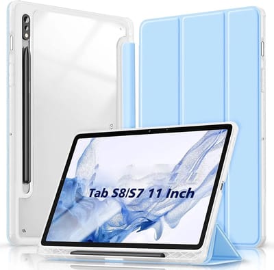 Hoes geschikt voor Samsung Galaxy Tab S8 Case 11 Inch SM-X700, SM-X711 Smart Cover Verstelbaar