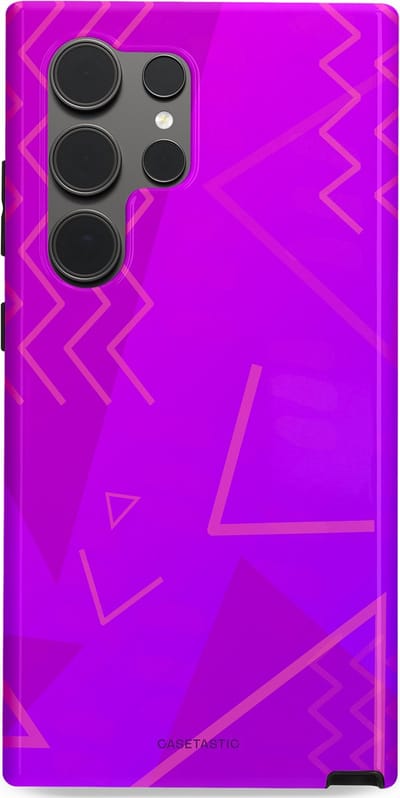 Casetastic Hoesje Geschikt voor Samsung S24 Ultra - Stijlvolle Beschermende Duo-layer Case - Discowave