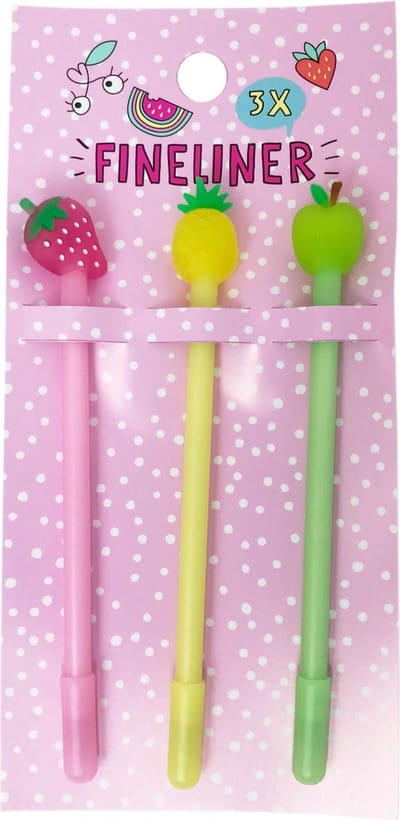 Summer fun pennen fruit set-van-3 K-5819043